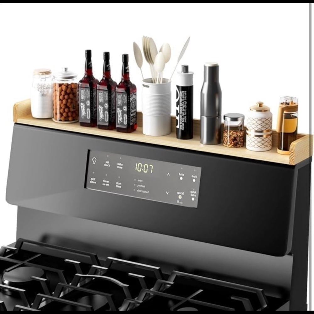 Bamboo Stove Top Shelf-New
